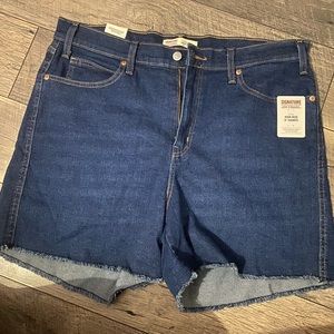 Signature by Levi high rise jean shorts